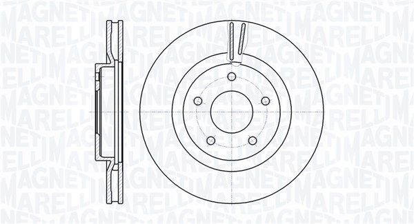 MAGNETI MARELLI Тормозной диск 361302040564